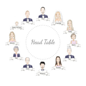 Illustrated Table Seating Plan